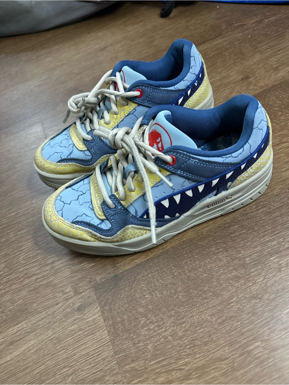 PUMA Mens X Jurassic World Rebound Retro Lace Up Sneakers Shoes Casual -